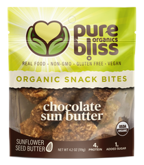 Organic Chocolate Sun Butter Snack Bites (nut free!)