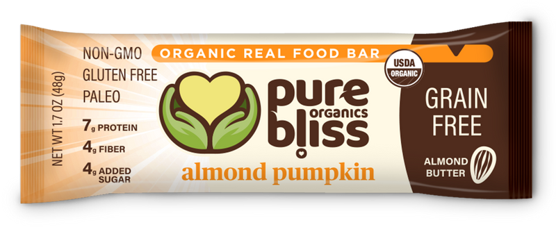 Organic Grain Free Bars - Almond Pumpkin (Case of 12)