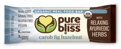 Organic Ayurvedic Herb Bars - Carob Fig Hazelnut (Case of 12)